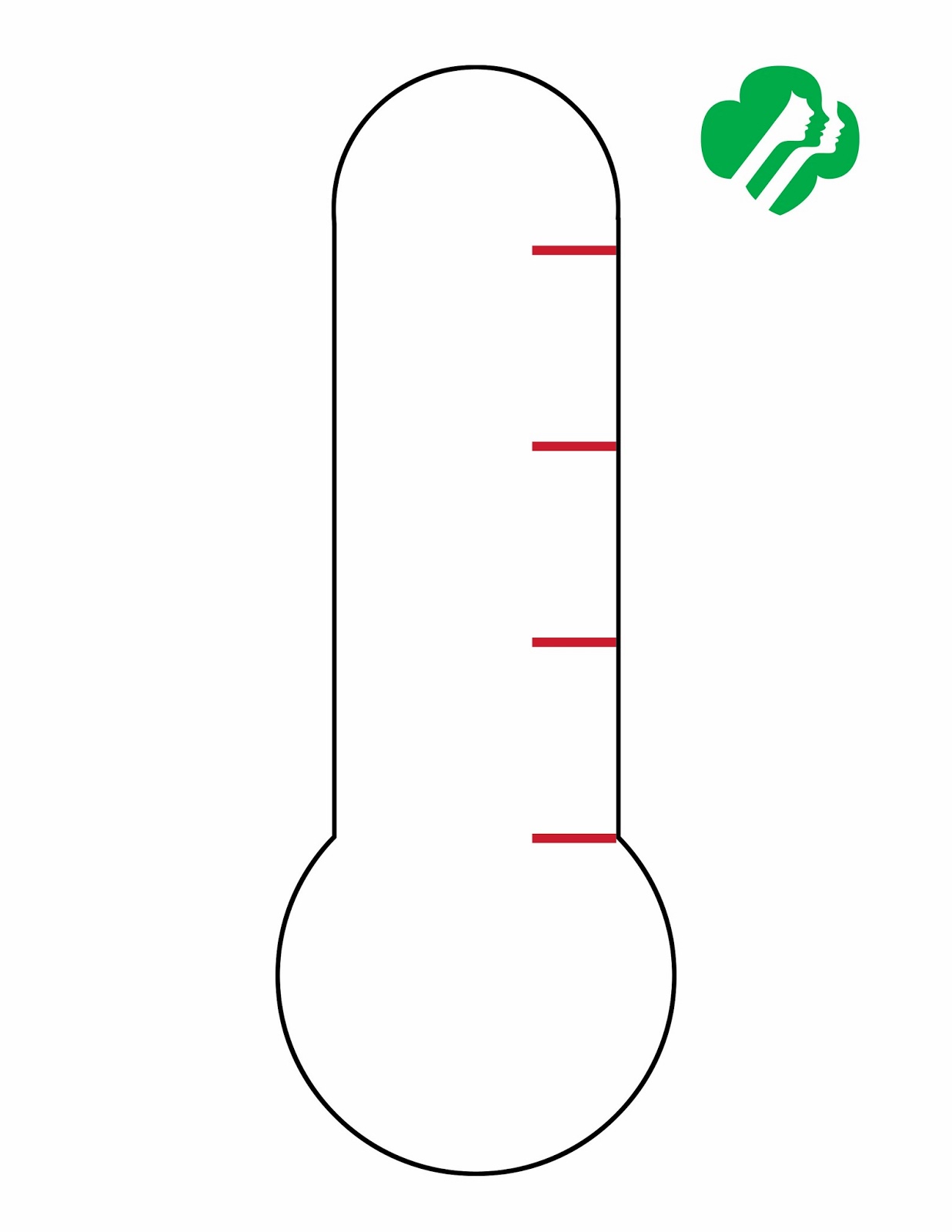 Blank Thermometer Clip Art Blank goal thermometer