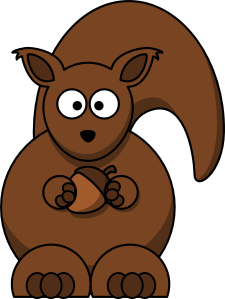 Cartoon Squirrel Clip Art - vector clip art online ...