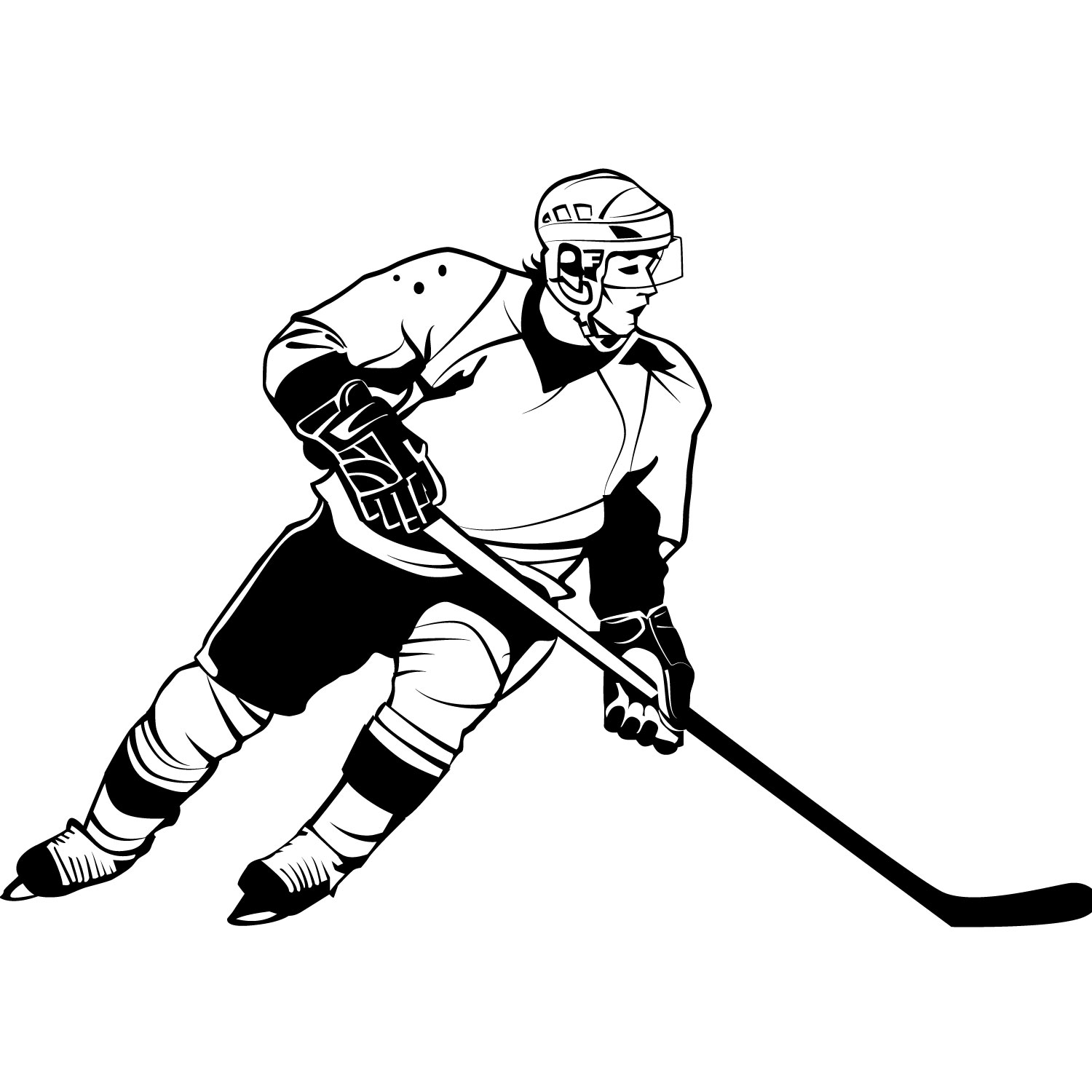 hockey player clipart Archives - Clip Art Pin