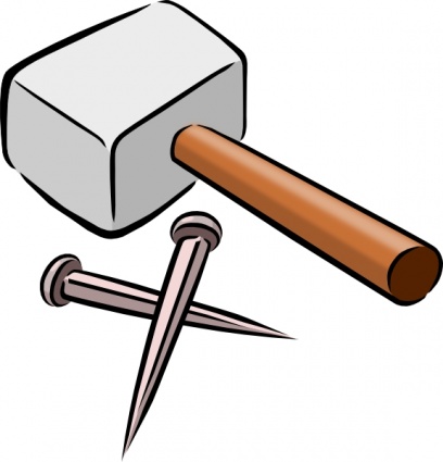 Download Snarkhunter Hammer And Nails clip art Vector Free