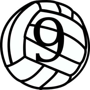 Volleyball clip art - vector clip art online, royalty free ...