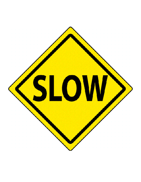 Education World: Slow Traffic Sign Template