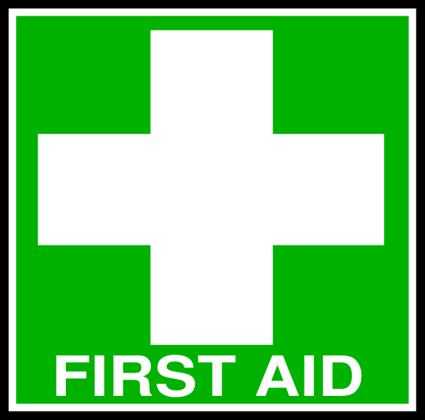 Free Download Vector Clip Art First Aid Map Sign