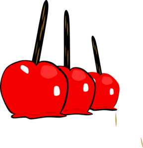 Yummy Candy Apples clip art - vector clip art online, royalty free ...