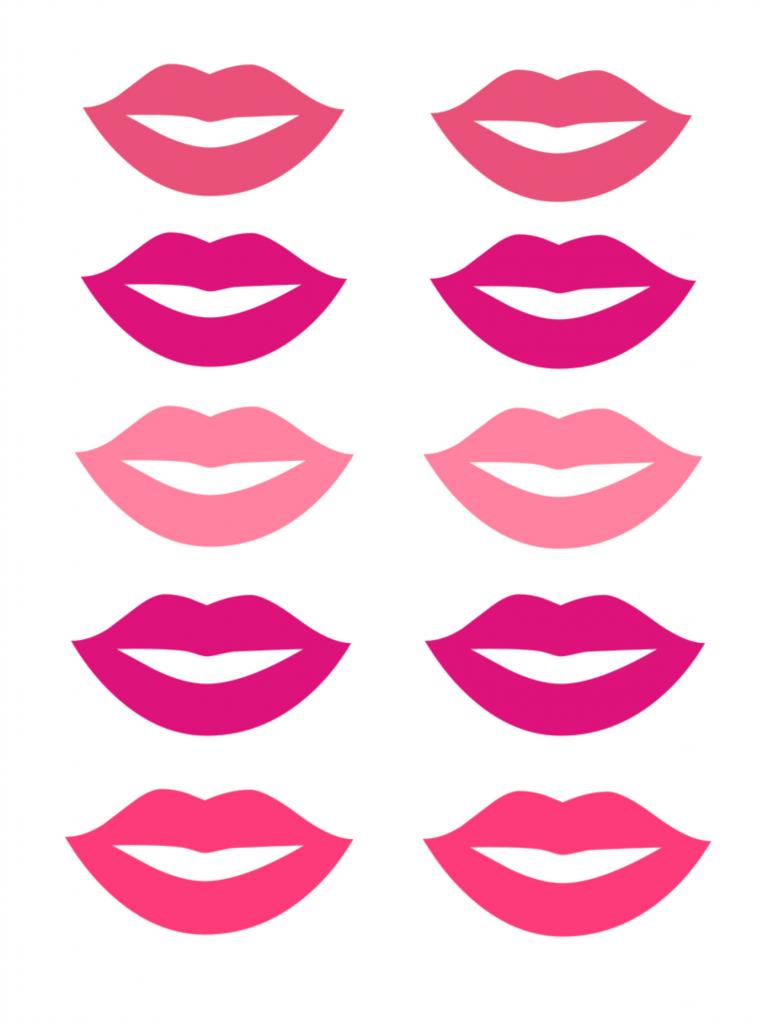 Free Lip and Mustache Printables: Photo Booth Props - Fox Hollow ...