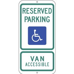 Texas Handicap Reserved Parking Sign