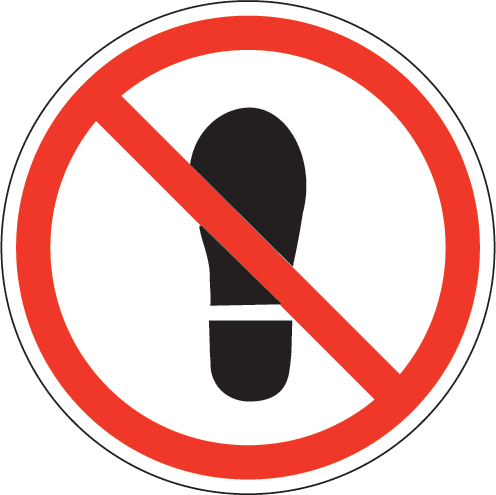 Do Not Step Label by SafetySign.com - J6545