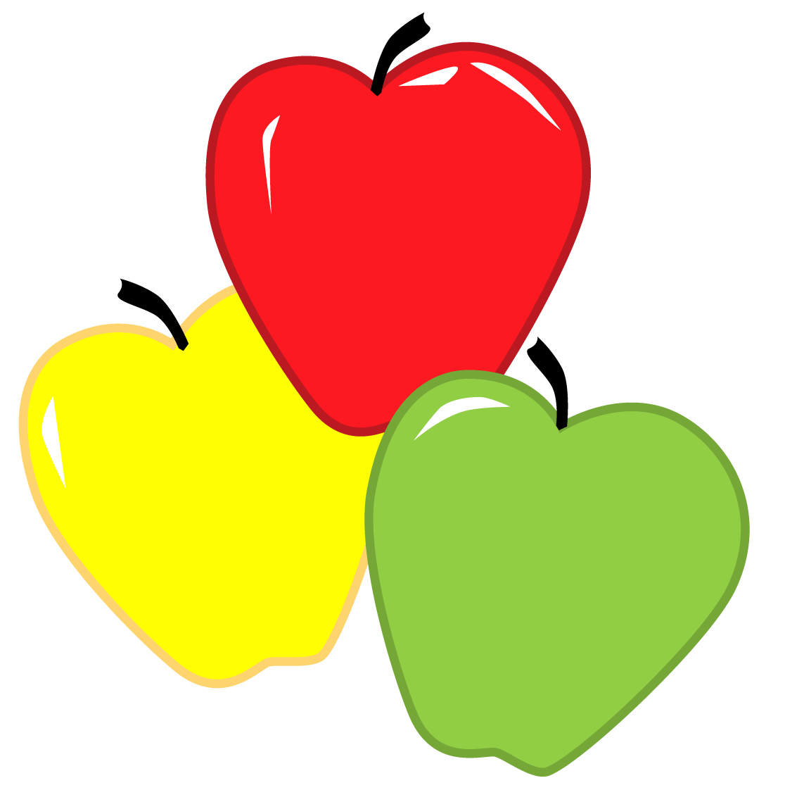 free yellow apple clipart - photo #48