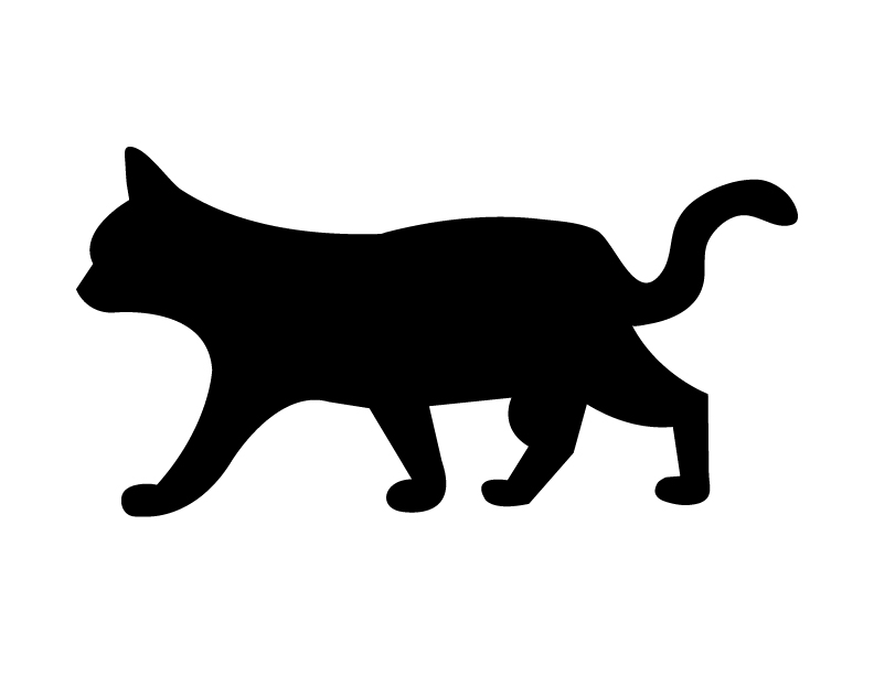 Halloween Black Cat Silhouette - Free Clipart Images
