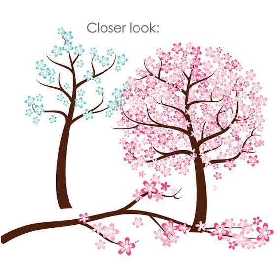 Pink Spring Tree Clip Art – Clipart Free Download