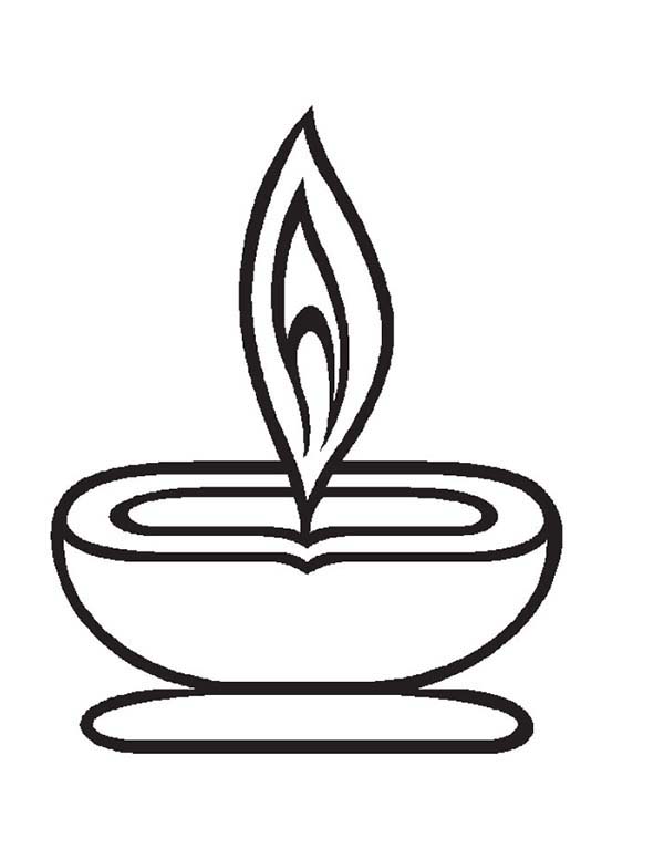 Oil Lamp Coloring Pages