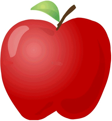Eat a Red Apple Day clip art for December