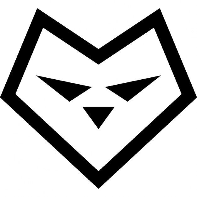 Heart shaped wolf face Icons | Free Download