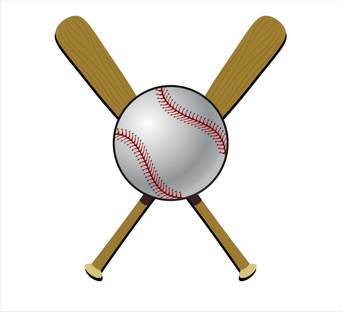 Baseball And Bat Clip Art - Tumundografico