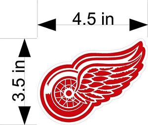 DETROIT RED WINGS Hockey car &amp; truck vehicle decals/stickers ...