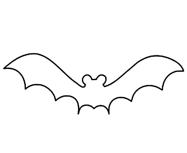 Clipart of bats outline