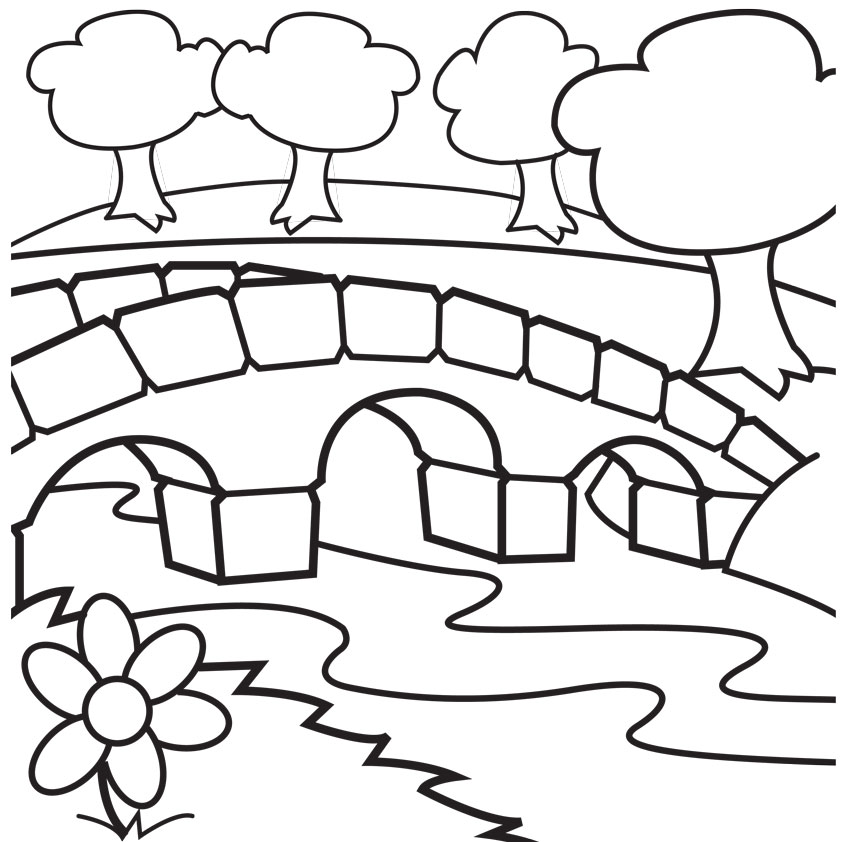 Log Cabin Coloring Page - Free Clipart Images