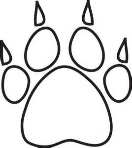Coloring Page Of Dog Paw Prints | Coloring Pages