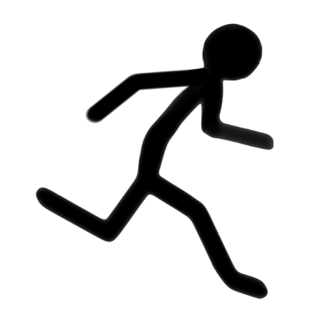 Stick Figure Running Clipart