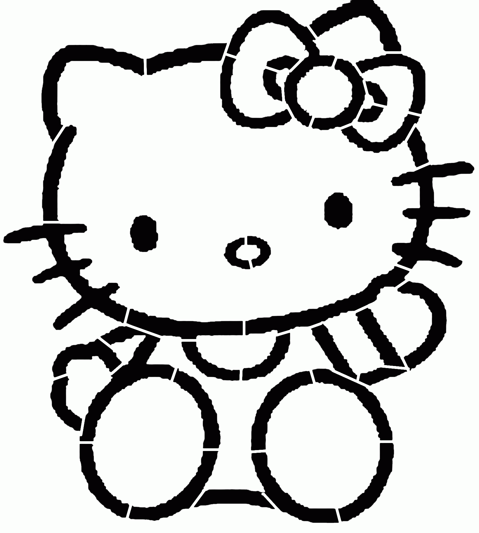 Stencil Hello Kitty- 15x20 - Ref A2093