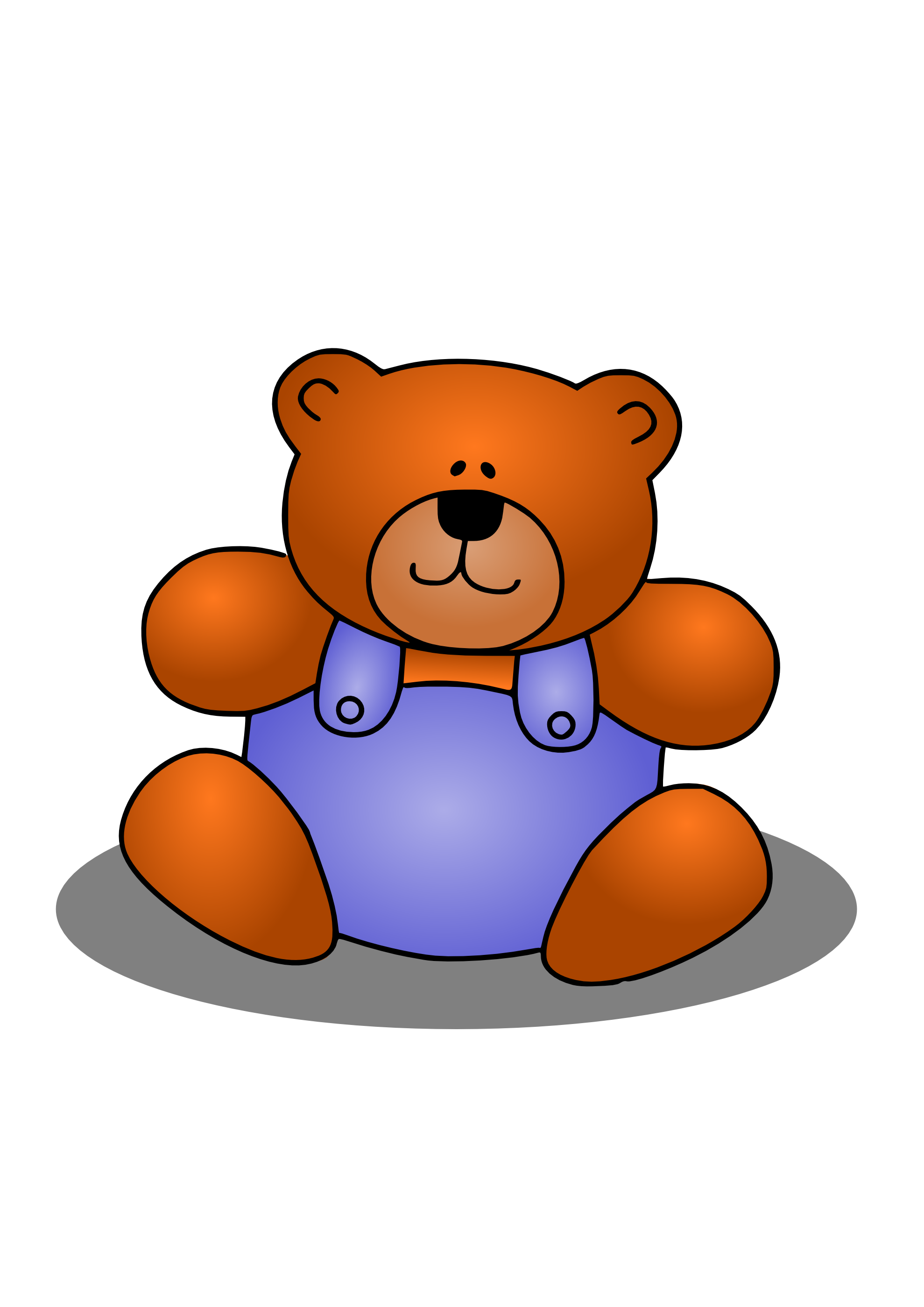 Kids stuffed animal clipart