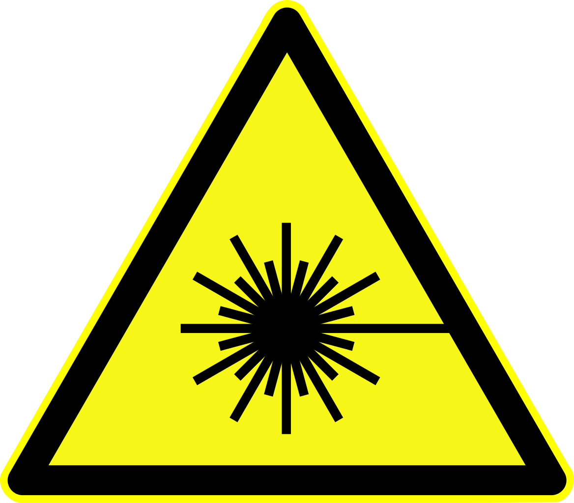 File:DIN 4844-2 Warnung vor Laserstrahl D-W010.svg