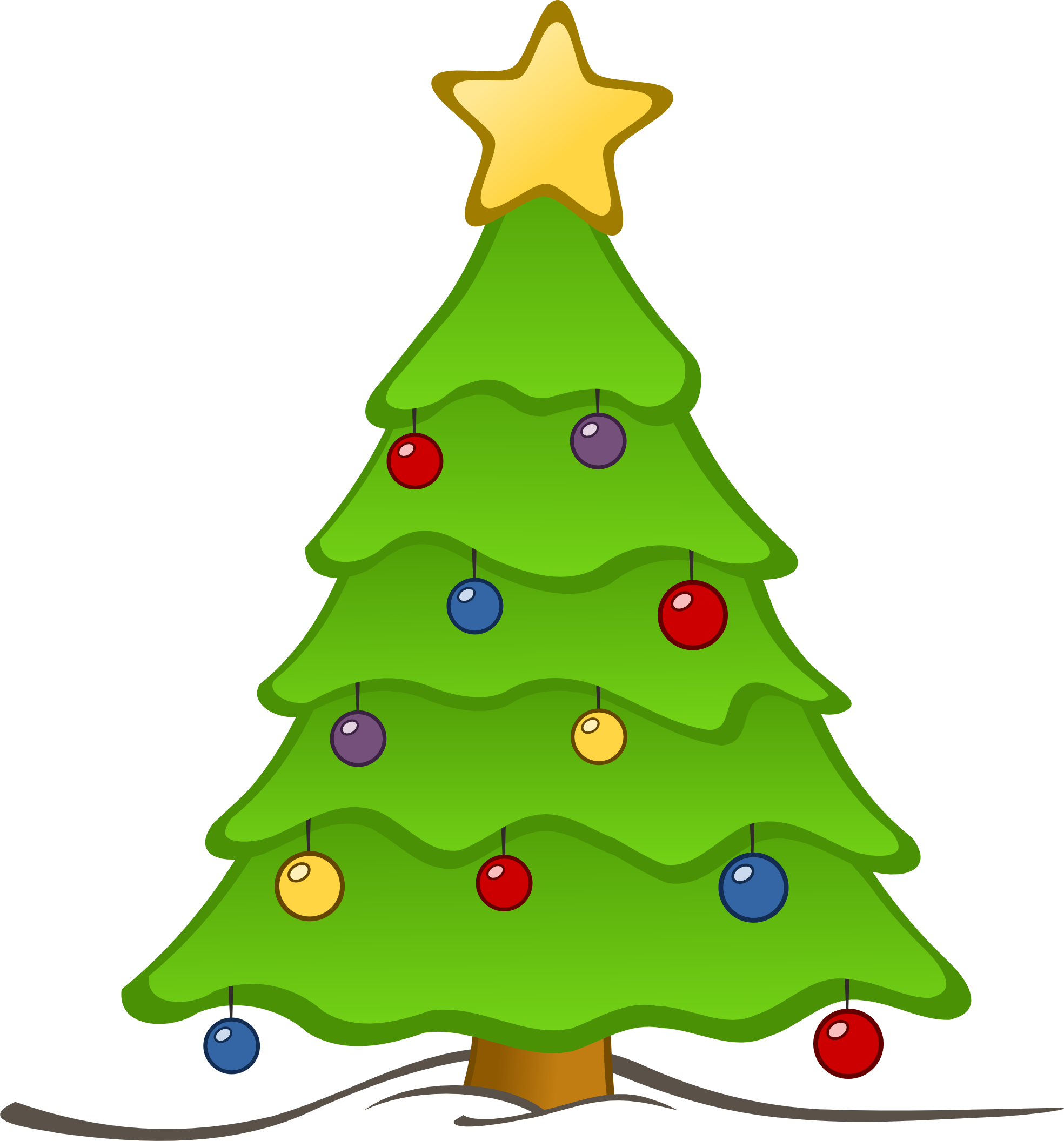 Christmas tree logo clipart