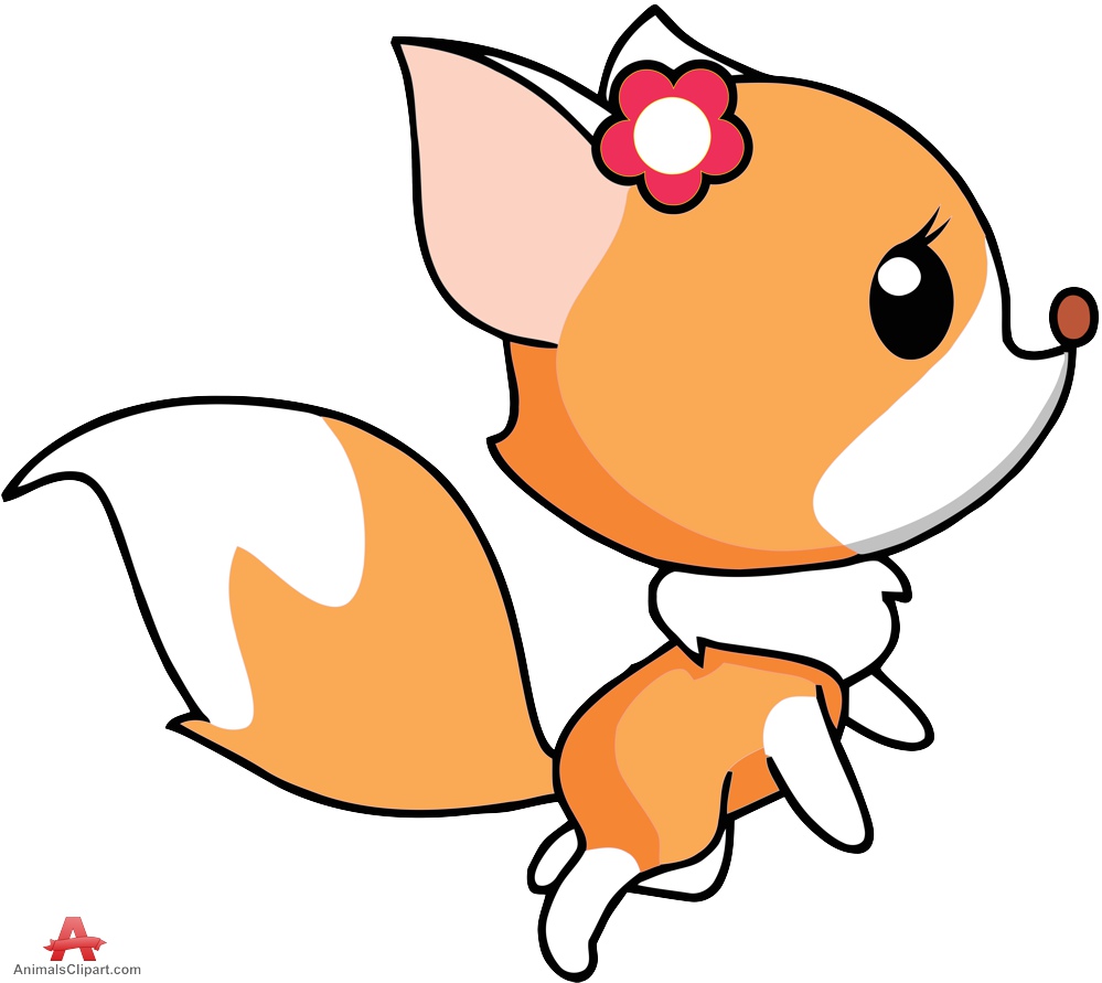 Cute Fox Girl Clipart Cartoon | Free Clipart Design Download - ClipArt Best  - ClipArt Best