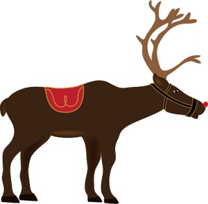 Free Reindeer Clip Art Image - clip art illustratin of a Cartoon ...