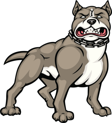 Cartoon Of A Buff Pitbull Clip Art, Vector Images & Illustrations ...