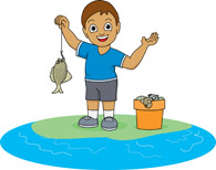 Boy Fishing Clipart