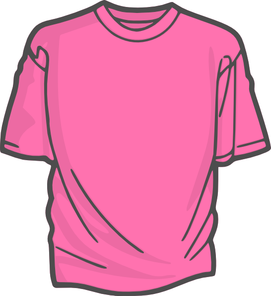 Light Pink T-shirt Template - ClipArt Best
