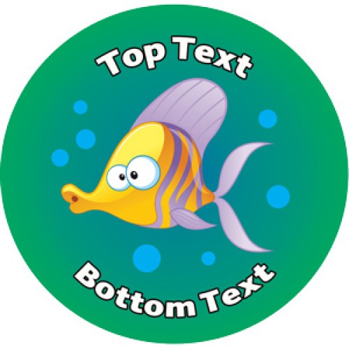 Personalised Stickers for Kids | Fun Fish - Under the Sea Design ...