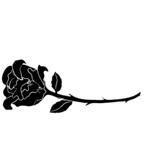Rose Clipart Image - Black Rose