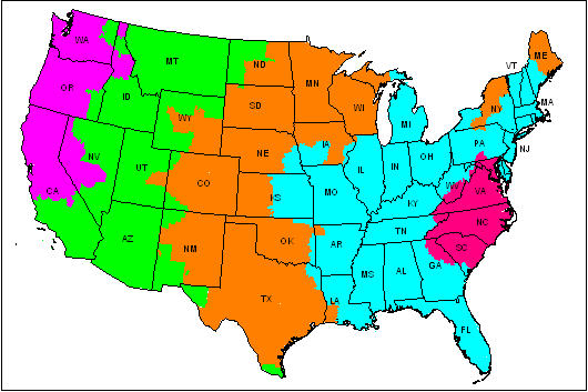 Time Zone Map Canada And Usa - ClipArt Best