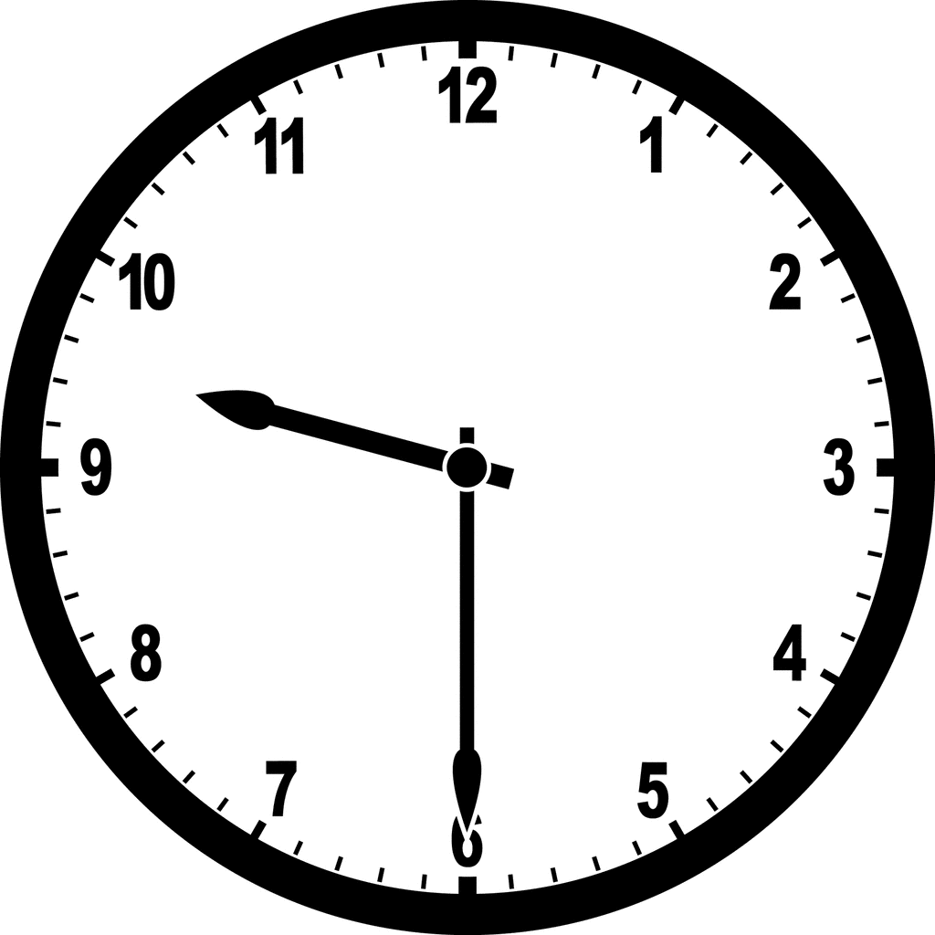 Clock 9:30 | ClipArt ETC