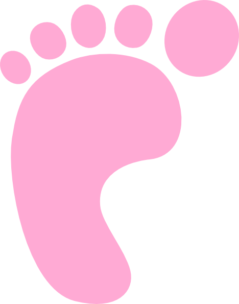 Pink Foot clip art - vector clip art online, royalty free & public ...