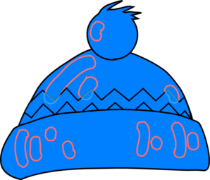 Winter Hat Blue clip art - vector clip art online, royalty free ...