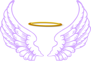 Angel Halo With Wings Clip Art - vector clip art ...
