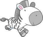 Cartoon Zebra Graphic - Zebra Graphics