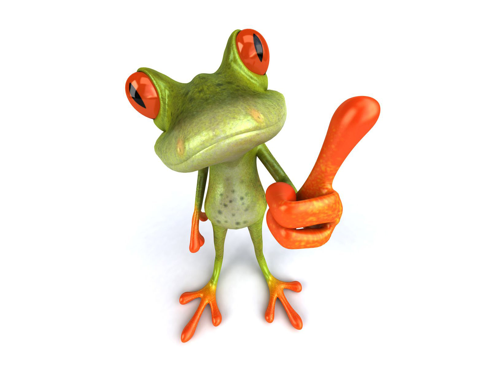 3D-Funny-Frog-Animals-Wallpapers - HDWallpaperSets.Com