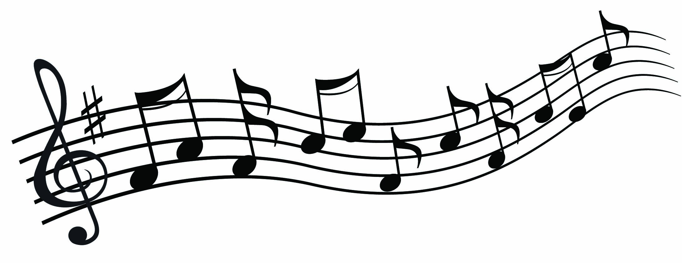 Music Staff With Notes Clipart