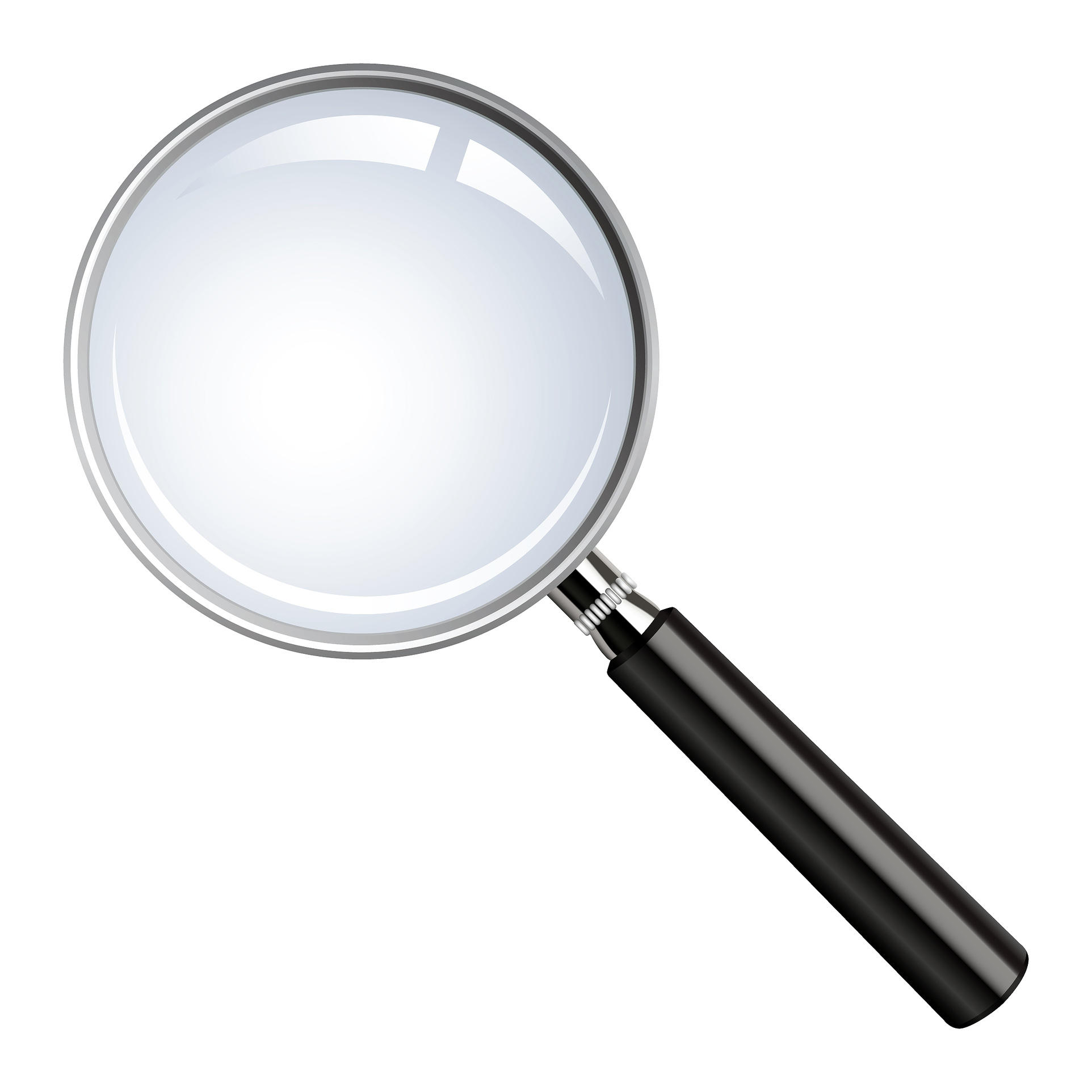 Realistic vector magnifying glass - The Observation Deck