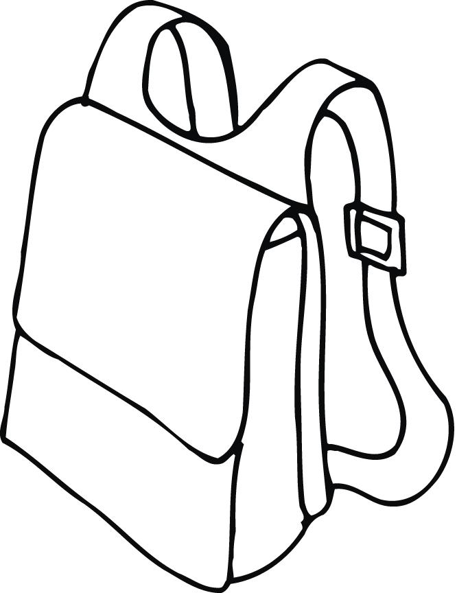 Backpack Coloring Sheet - AZ Coloring Pages