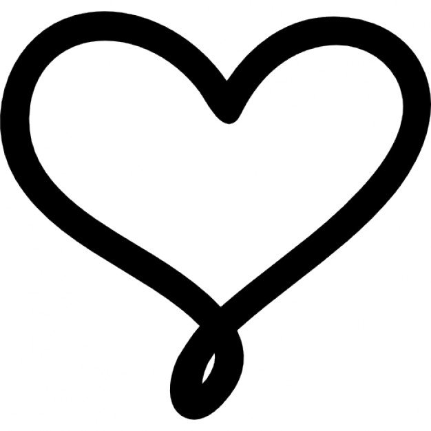 Black Love Heart Outline Clipart Best
