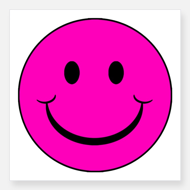 Pink Smiley Face Car Accessories | Auto Stickers, License Plates ...