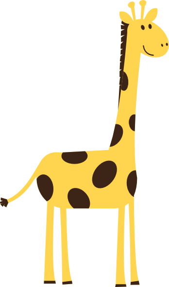 Animated giraffe clipart