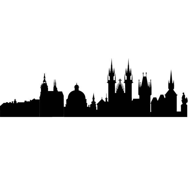 PRAGUE CITY SILHOUETTE - Download at Vectorportal