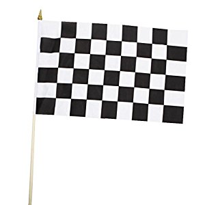 Amazon.com : 12" X 18" Polyester Racing Flags Standard (1 dozen ...