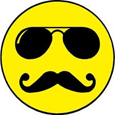 Smiley Face With Mustache And Sunglasses - Free ...